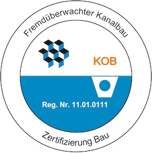 logo zertbau kanalbau kob